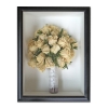 all white rose bouquet                               