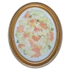 pressed roses, hydrangea and dendrobium orchids                               