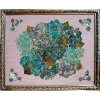 various shades of pressed hydrangea